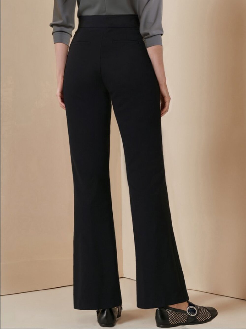 New York & Co. 7th Ave Suiting Collection Black Bootcut Pants Women's Sz L NICE! - Picture 9 of 16